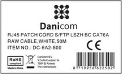 Produktbild Dsit CAT 6a Netzwerkkabel LSOH (S/FTP, CAT6a, 50 m)