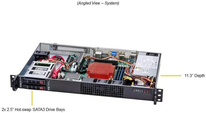 Actual product image Supermicro Barebone IoT SuperServer SYS-111AD-HN2