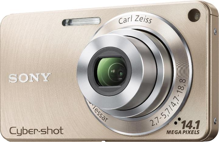 Sony DSC-W350, 14 MPixel, zoom ottico 4x, filmati HD, Oro (1/2,3'')