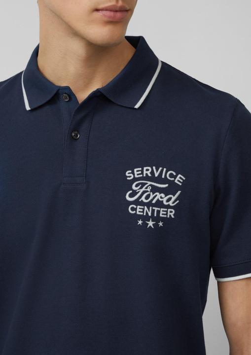 Produktbild S.Oliver Polo-Shirt Poloshirt aus Piqué mit Stickerei und Ford®-Artwork (L)