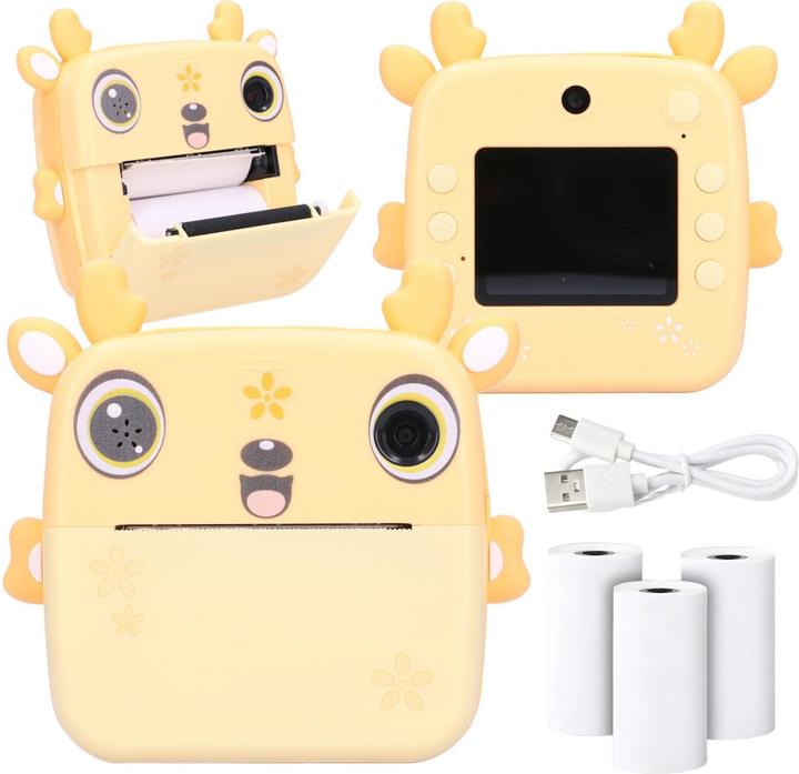 Actual product image Extralink Set | thermal printer EPP-006 yellow + thermal paper 3 rolls | fawn