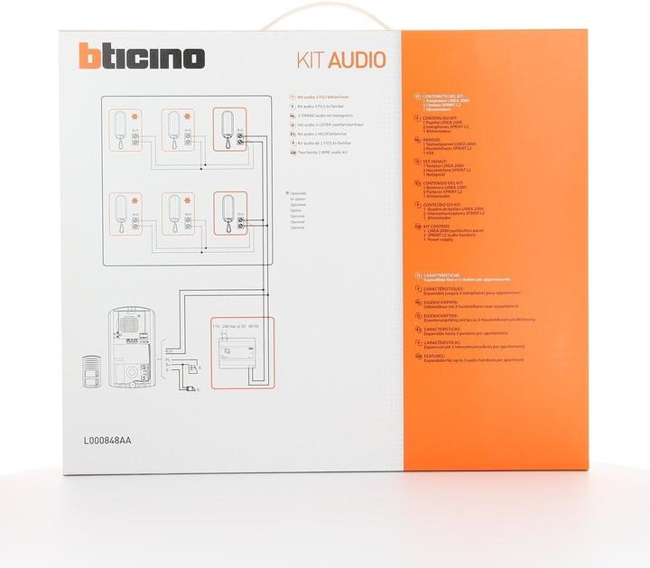 Image du produit Legrand Sprint 2 Way Audio Kit with Handsets and Push Button Entrance Panel
