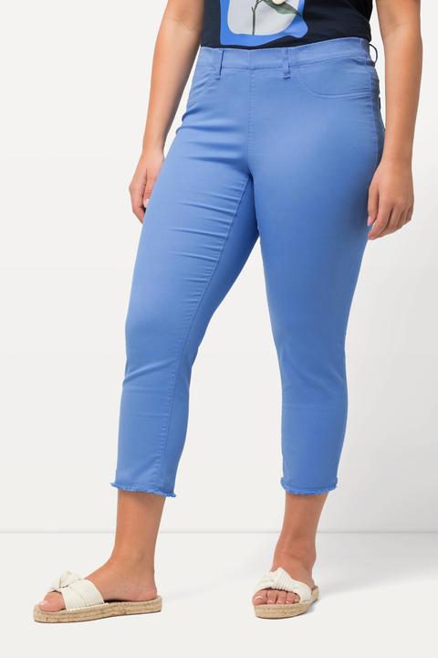 Produktbild Ulla Popken 7/8-Hose Sienna, Fransensaum, schmales Bein (60)