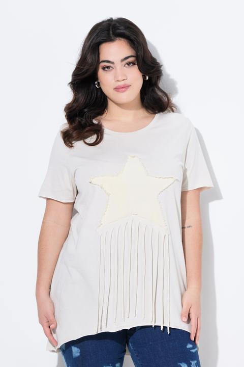 Actual product image Angel of Style T-Shirt, A-Linie, Stern mit Fransen (42)