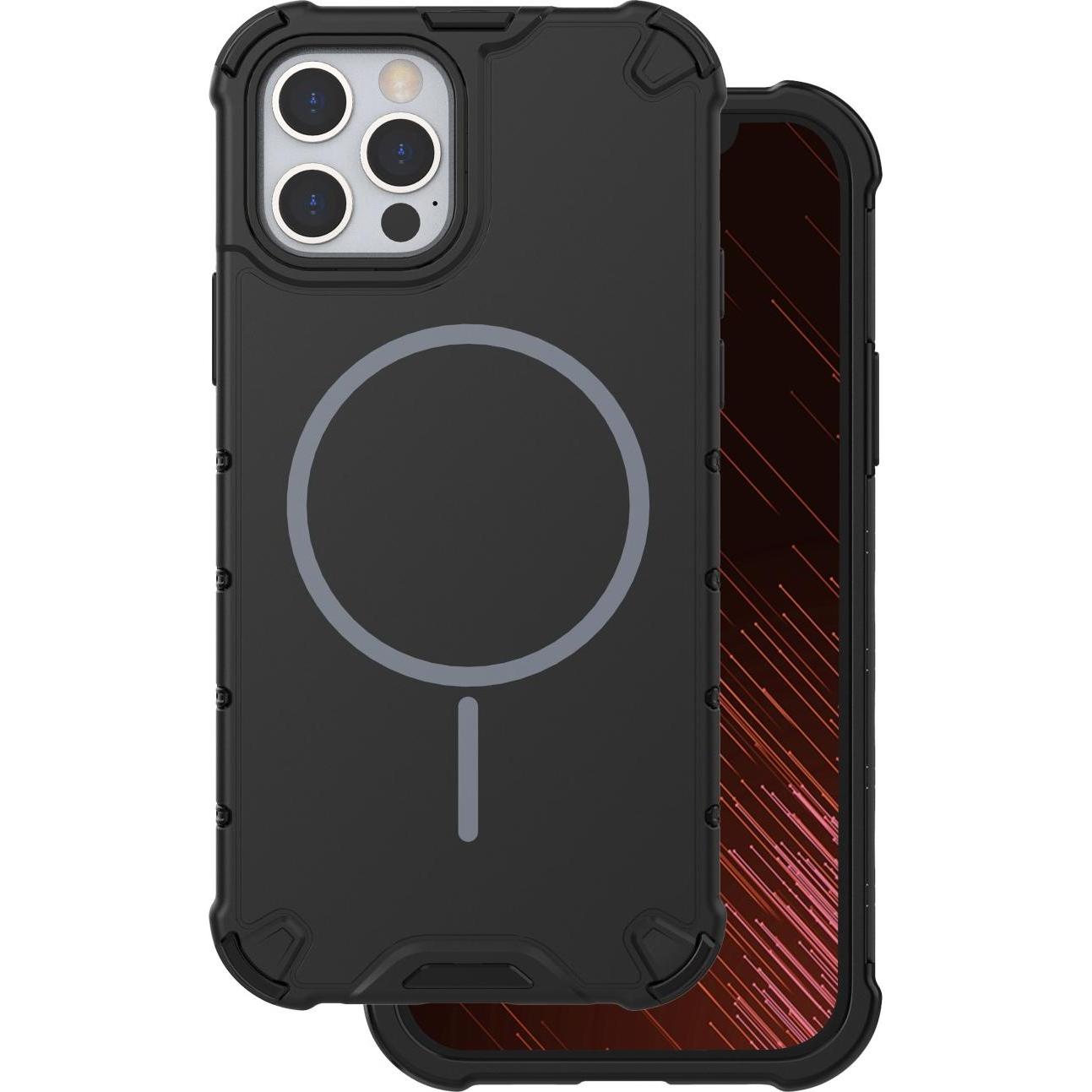 OEM Defender 2in1 Mag case for iPhone 12 6,1" black (Apple iPhone 12), Cover smartphone, Nero