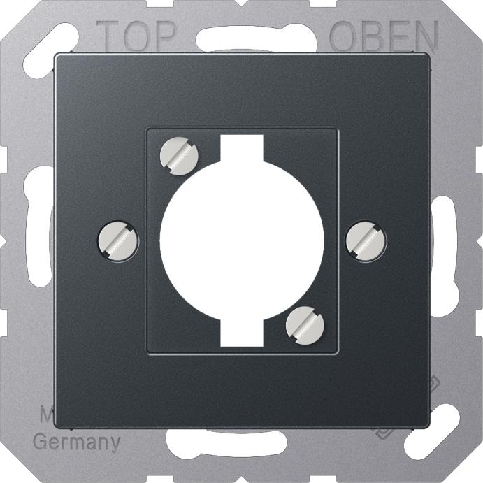 Actual product image JUNG Central plate LS 1f A anth mt Screwfitting A568-1BFANM