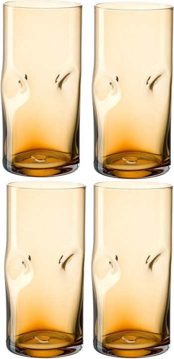 Immagine prodotto Leonardo Bicchiere Vesuvio 330 ml, 4 pezzi, ambra (0.33 l, 4 x)