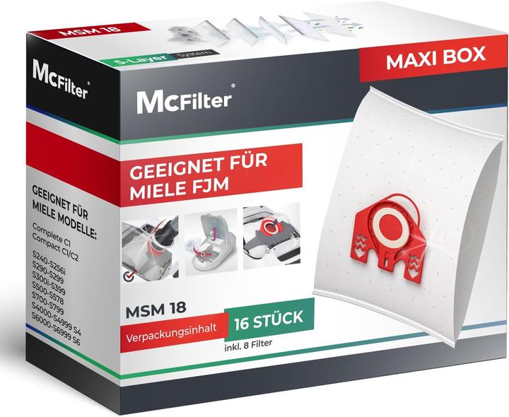 Produktbild Mc Filter Staubsaugerbeutel-Set (16x)