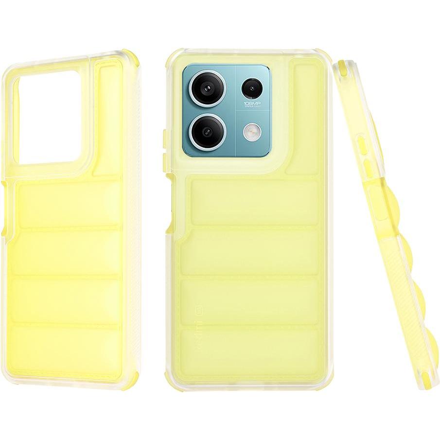 Techsuit - Wave Shield - Xiaomi Redmi Note 13 5G - Yellow (Xiaomi Redmi Note 13 5G), Cover smartphone, Giallo