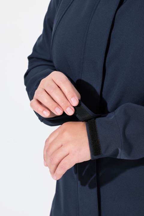 Image du produit Ulla Popken Veste technique HYPRAR à capuche, tissu Softshell déperlant, coupe évasée (42, 44)
