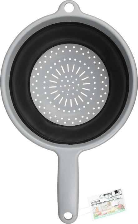 Actual product image Benson Home Colander foldable round with handle black (22 cm)