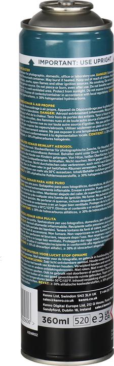 Actual product image Kenro Compressed air refill 360ML