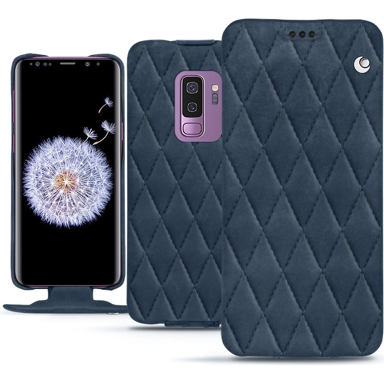 Thumbnail - Noreve Lederschutzhülle vertikal (Samsung Galaxy S9+), Smartphone Hülle, Blau