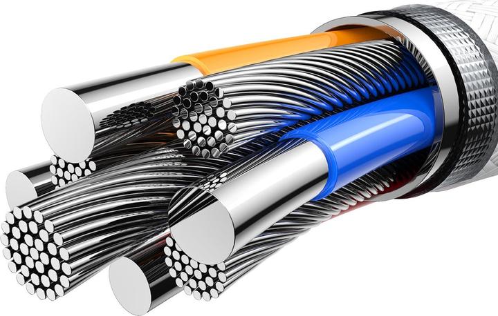 Produktbild Joyroom S-A51 Cutting-Edge Series 60W Fast Charging Data Cable (Type-C to Type-C) 1.2m-Light Gray (1.20 m, 60 W)