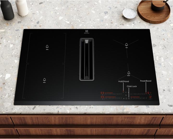 Actual product image Electrolux KCC83443 hob Black Built-in Zone induction hob 4 zone(s) (78 cm, Induction hob)