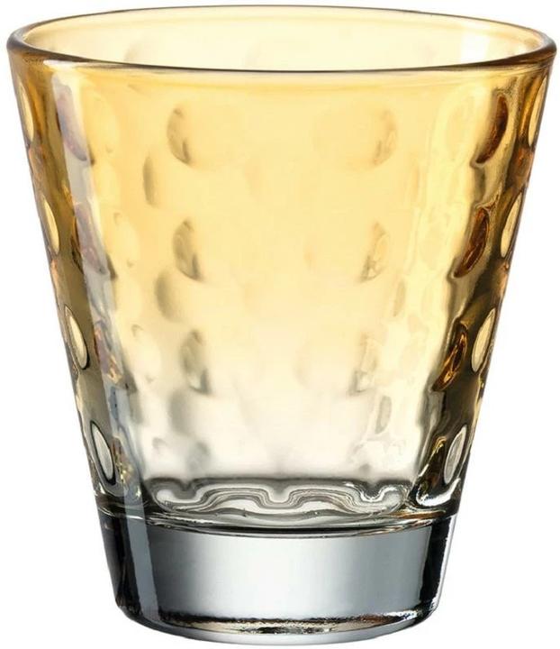 Actual product image Leonardo Drinking glass Optic Pastel 215 ml, 6 pieces, Orange (0.22 l, 6 x)