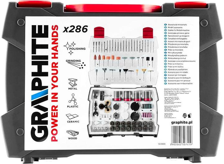 Produktbild Graphite Mini Drill Accessories (Mini Grinder Accessories, set 286 pcs.)