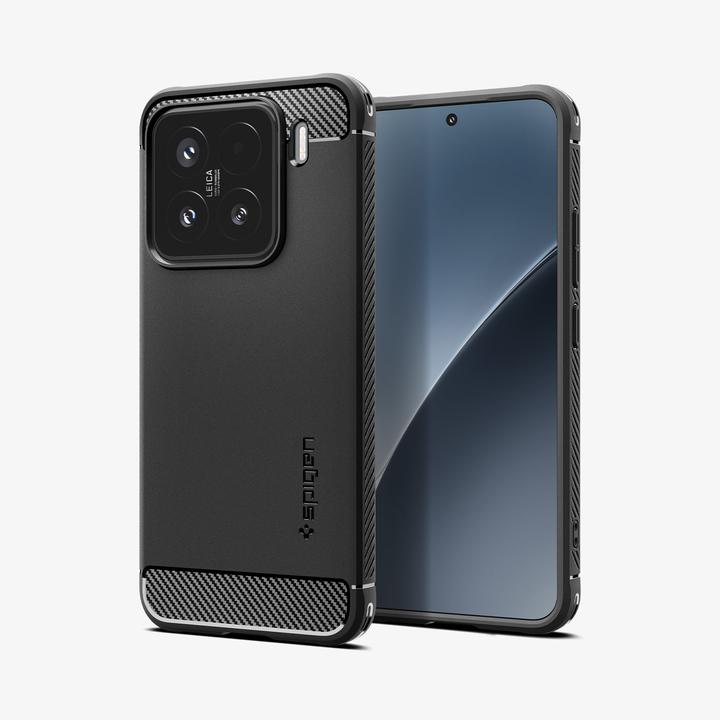 Actual product image Spigen Xiaomi 15 Case Rugged Armor Matte Black (Xiaomi 15)