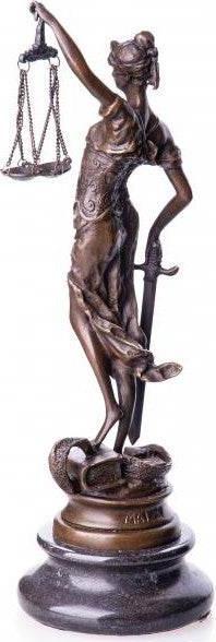 Actual product image Palazzo Justitia Justice signed bronze sculpture