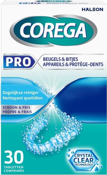 Actual product image Corega Pro Braces & Bits 30 Tablets