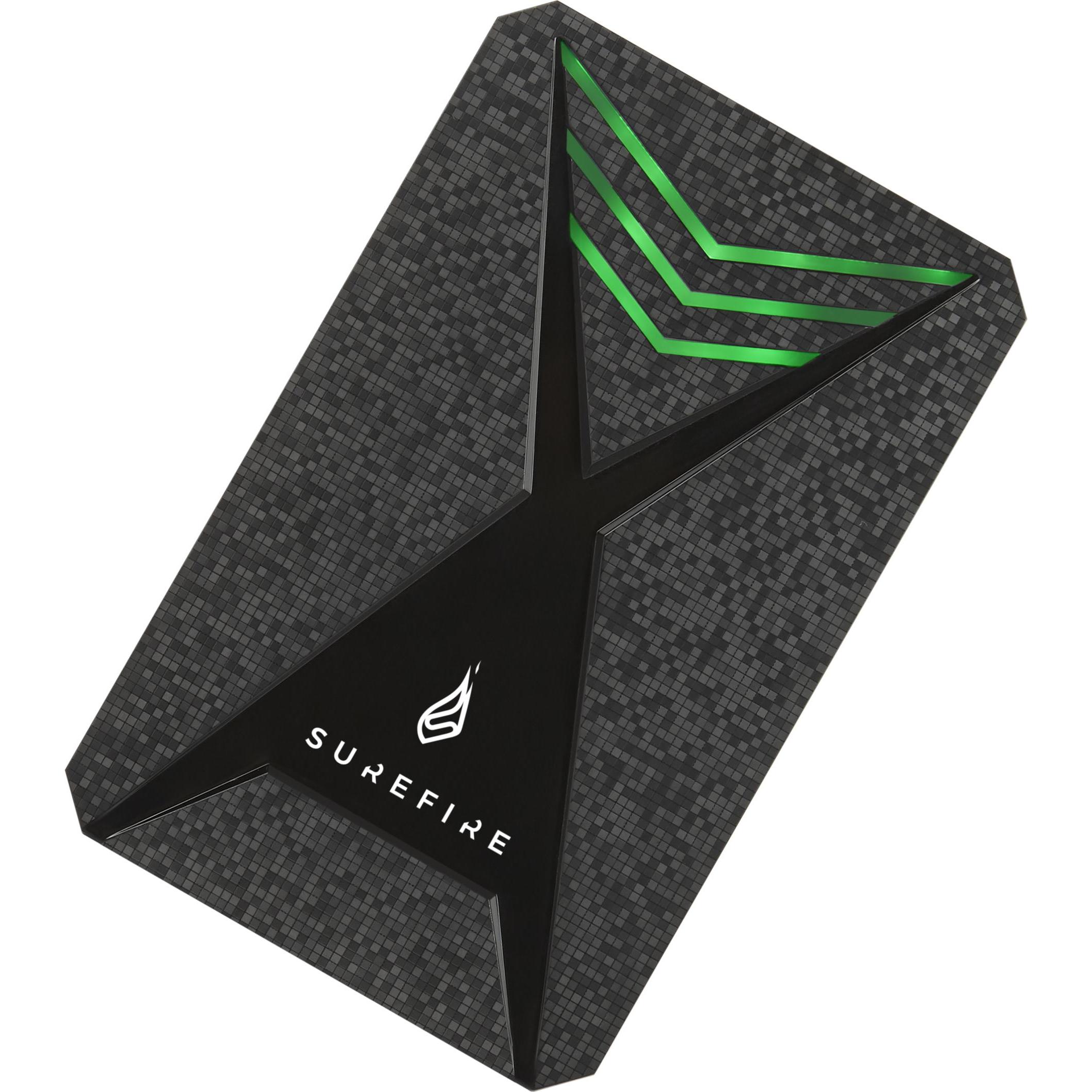 SureFire GX3 Gaming HDD (2 TB), Externe Festplatte, Schwarz