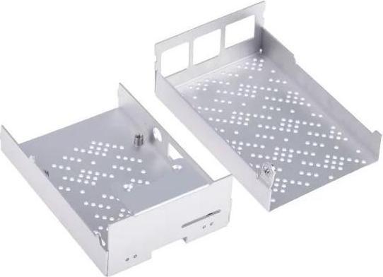Actual product image OKdo ZP-0095 - Aluminium Case in grey for use with Raspberry Pi 4