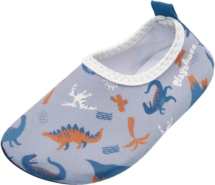 Playshoes Chaussures de bain Dino allover Bleu Gr. 26-27 (26, 27)