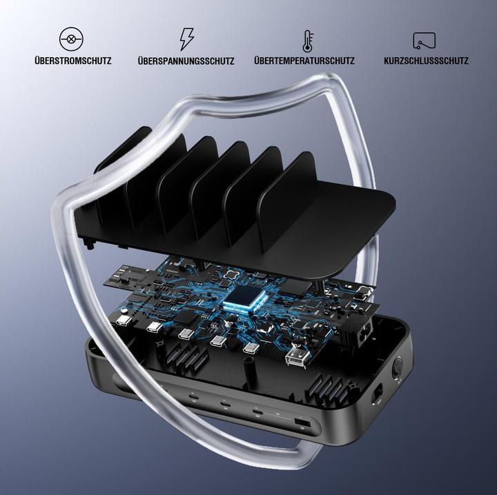 Produktbild 4smarts Ladestation Team (100 W, 6 Ports)