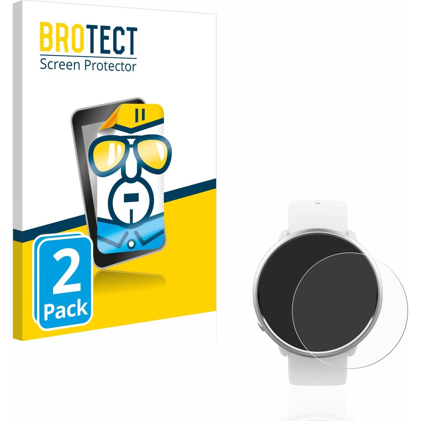 BROTECT Schutzfolie Displayschutz Klar, Smartwatch Schutzfolie, Transparent