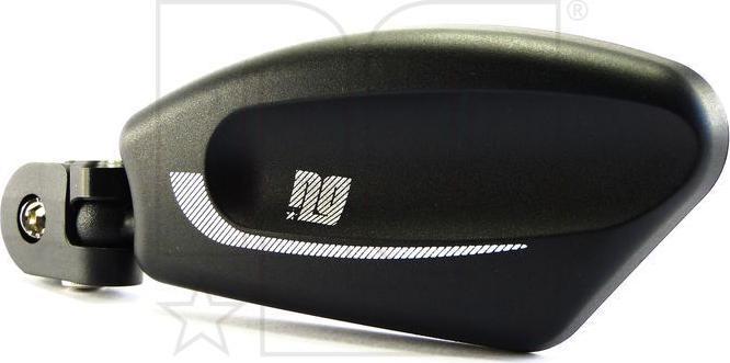 NG Sports Avaloo Premium Handlebar Mirror for Handlebarenden+Barends 17-21mm, oval, black
