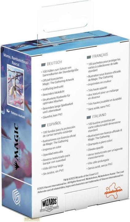 Actual product image Ultimate Guard Art Sleeves Magic: The Gathering | Avatar: The Last Airbender - Momo, Rambunctious Ra