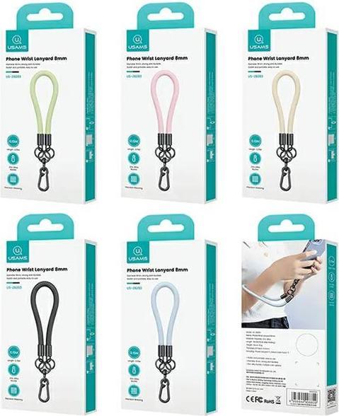 Actual product image Usams Uniwersalna smycz do telefonu 30cm różowy/pink ZB283GS03 (US-ZB283)
