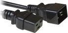 Actual product image ACT AK5023 2m C19-Coupler C20-Coupler Black Power Cable (2 m, CEE 7/7)