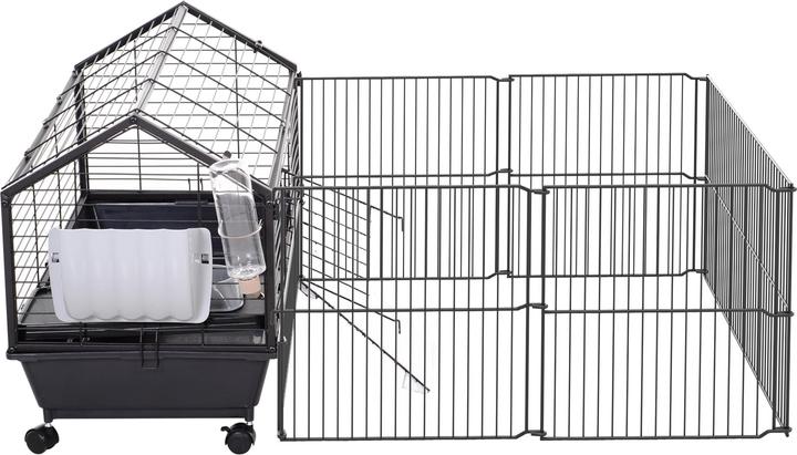 Image du produit PawHut Cage pour cochons d'Inde avec enclos extérieur