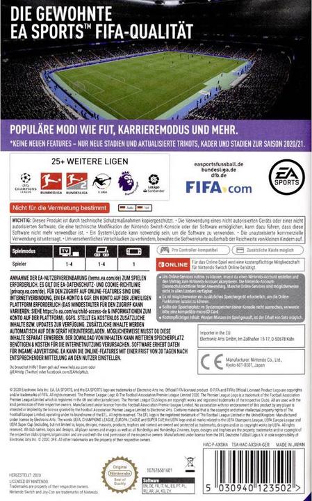 Produktbild EA Games FIFA 21 Legacy Edition (Switch, DE)