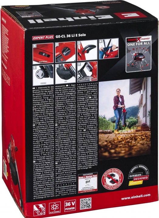 Produktbild Einhell GE-CL 36 Li E Solo (Akkubetrieb, Laubsauger-& bläser, Laubbläser, Laubsauger)