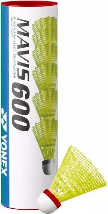 Actual product image Yonex Mavis 600 Shuttlecock (Pack of 6)