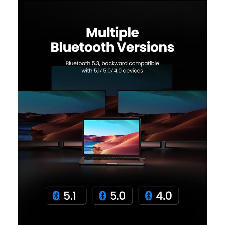 Image du produit Ugreen Adaptateur USB Bluetooth 5.3 (Emetteur & Récepteur)
