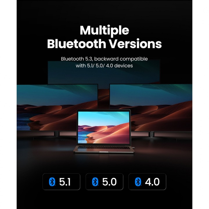 Image du produit Ugreen Adaptateur USB Bluetooth 5.3 (Emetteur & Récepteur)