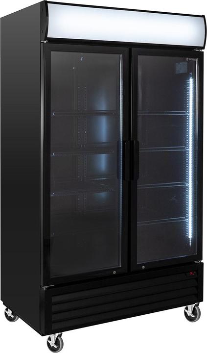 Gastro Hero Getränkekühlschrank ECO mit Klapptüren undeuchtaufsatz