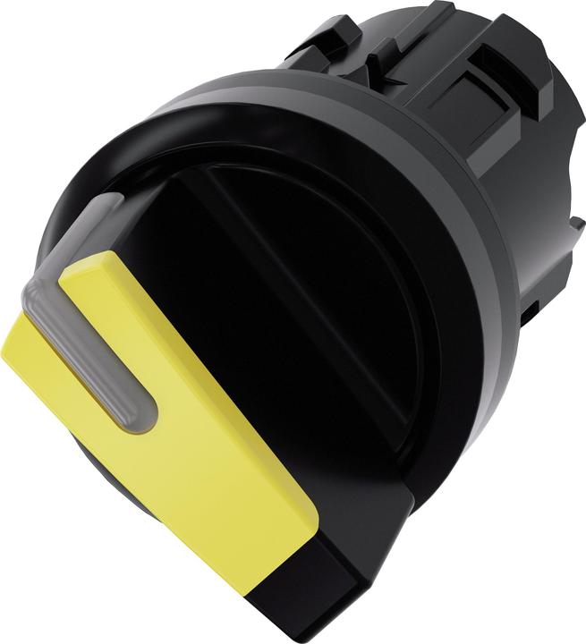 Actual product image Siemens Selector switch 22mm round yellow O-I