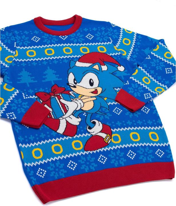 Produktbild Sonic The Hedgehog Pullover weihnachtliches Design (M)