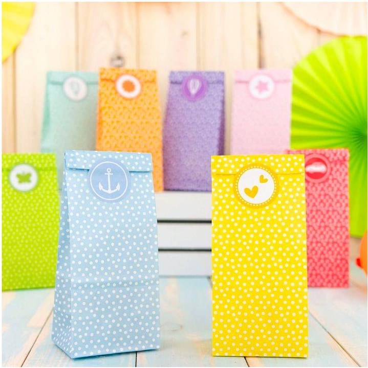 Image du produit Papierdrachen 24 sacs de fête (Pochette cadeau, 24 x)