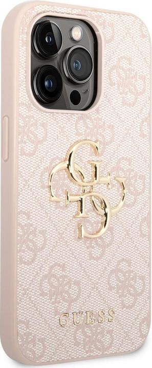 Produktbild Guess GUHCP14L4GMGPI iPhone 14 Pro 6,1" różowy/pink hardcase 4G Big Metal Logo (Apple iPhone 14 Pro)