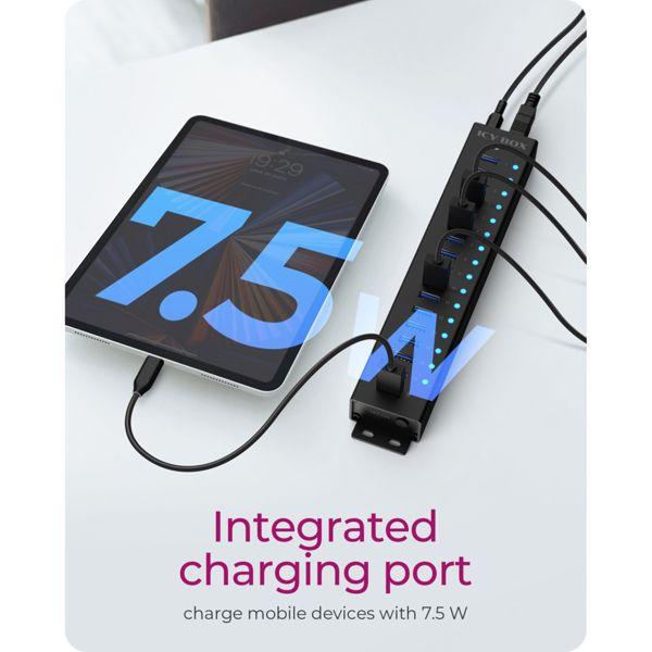 Produktbild Icy Box IB-HUB1717-U3 (USB-A, 17 Ports)