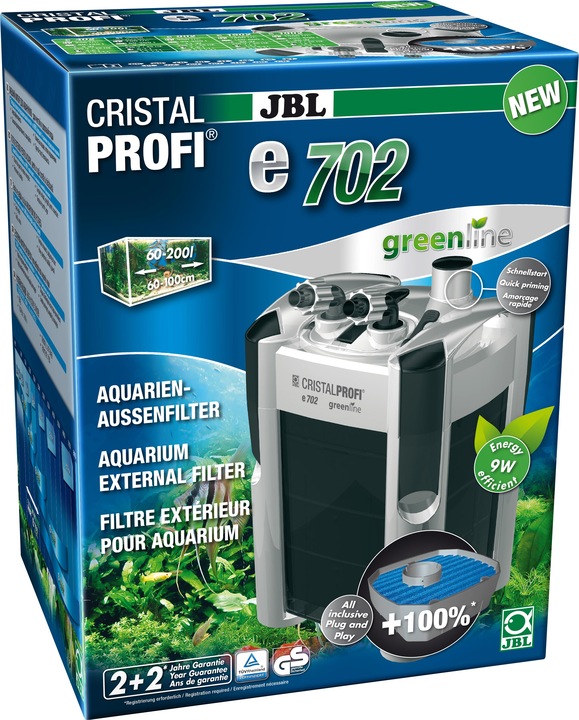 Produktbild JBL Aquaristik und Terraristik CristalProfi e702 (200 l, Aussenfilter, Meerwasser)
