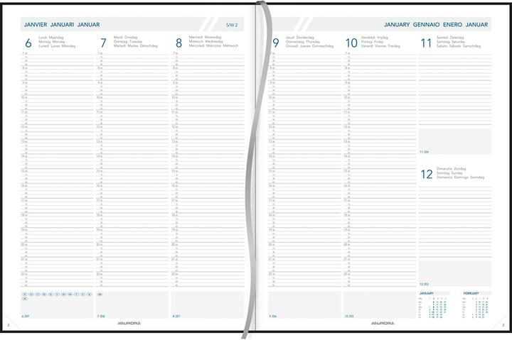 Produktbild Aurora 7Tf Florence 2021 2715R bordeaux, 1W/2S 210x270x5mm (21 x 27 cm, Deutsch)