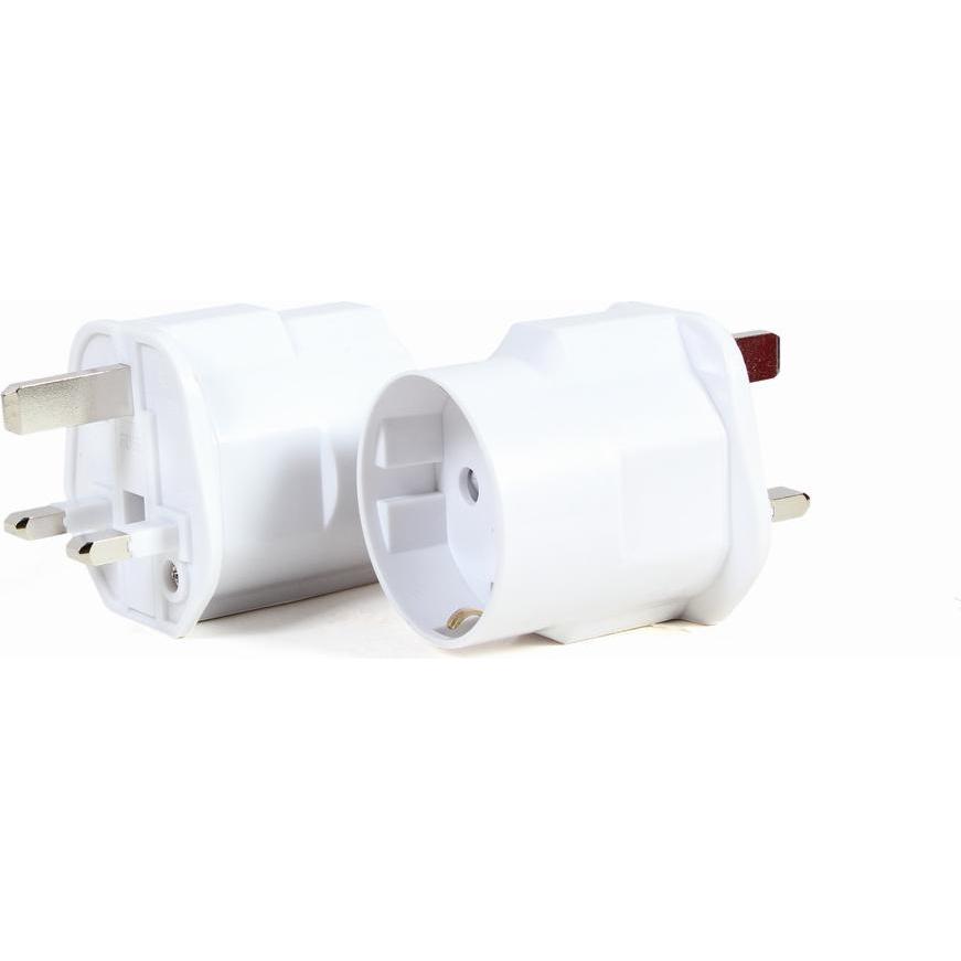 Gembird, Reiseadapter, A-AC-EUFUKM-01 AC-Netzteil EU-Schuko-Buchse auf UK-Stecker 13 A