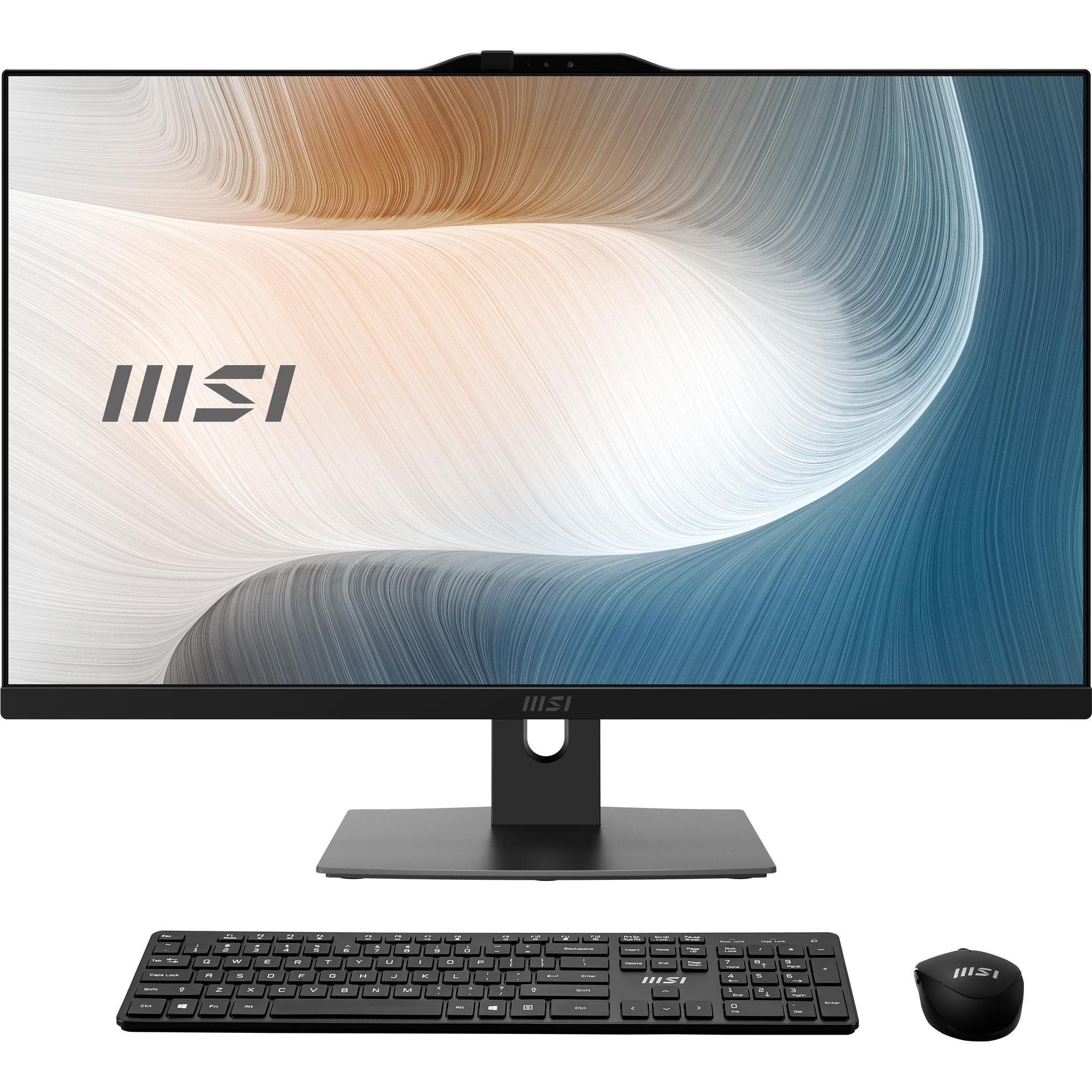 MSI Modern AM272P 1M-836DE i5-120U black 8GB W11P (Intel Core 5 120U, 8 GB, 512 GB, Intel Arc Graphics), PC, Schwarz