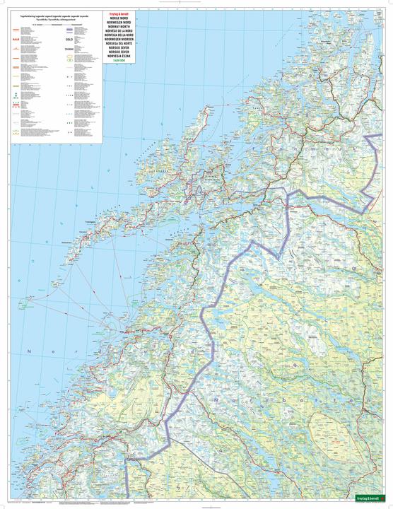 Actual product image Norway North, Road Map 1:400.000, freytag & berndt